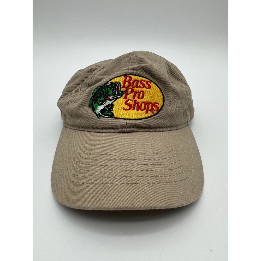 Bass Pro Shops Toddler Fishing Hat Khaki Embroidered Logo Adjustable Cap